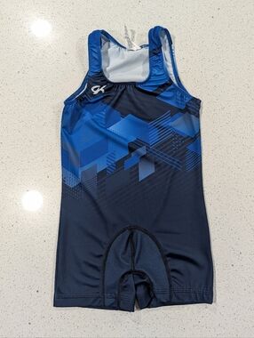 GK Elite Large CL Gymnastics Jersey Wrestling leotard shorts Singlet Men's Boys